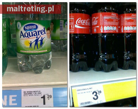 Cola vs woda