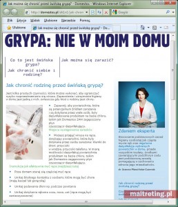 Heroiczna walka z grypą płynu do kibla, który zabija wszystkie zarazki: http://domestos.pl/ah1n1/jak-chronic-siebie-i-rodzine.html