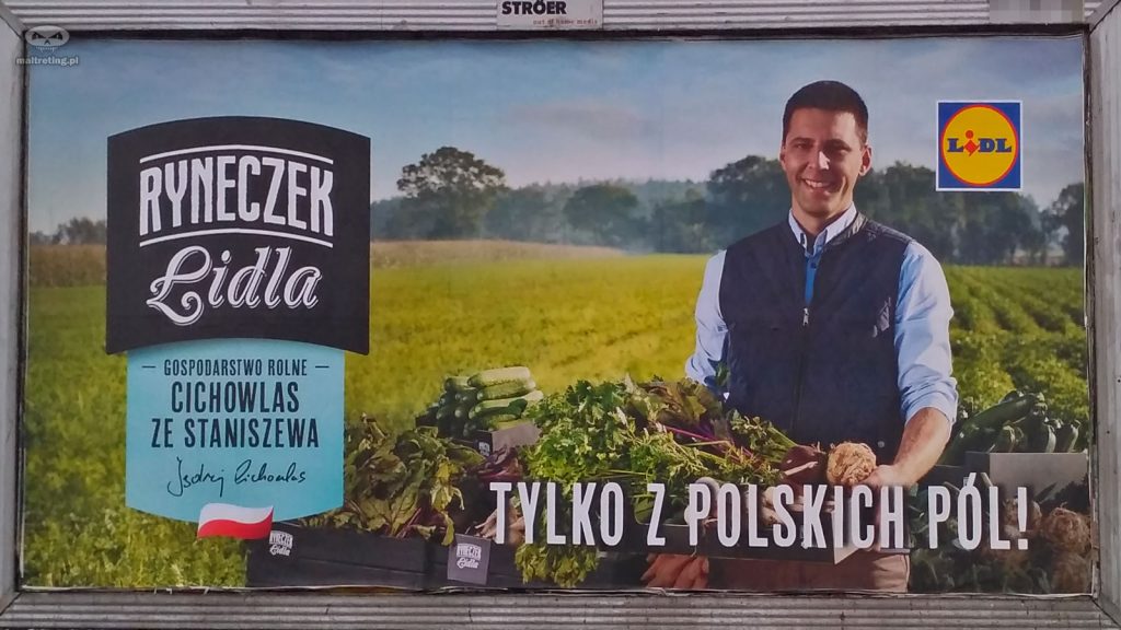 Ryneczek Lidla - billboard