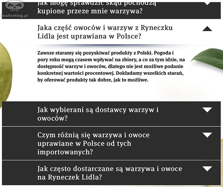 Ryneczek Lidla FAQ